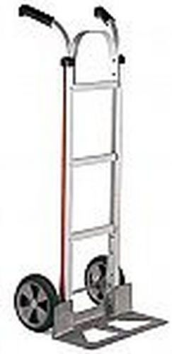Magliner Aluminum Hand Truck with Dual Grip Handles, 18&#034; Noseplate and 10&#034; Ballo