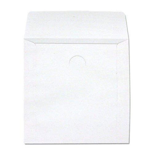 CD DVD White Premium Paper Sleeves With Clear Plastic Window Flap 1000 Pack New