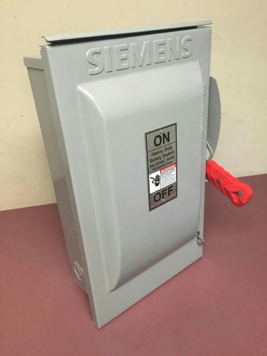 Siemens Safety Switch HF322NR 60A 240V Fusible Solid Neutral HD 3 Pole Outdoor