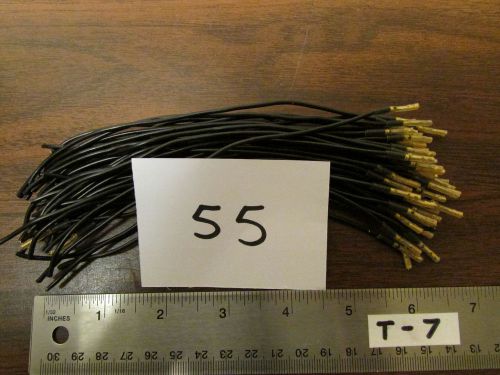 Bag of 55 Black 6-inch Female Connector Jumpers NOS