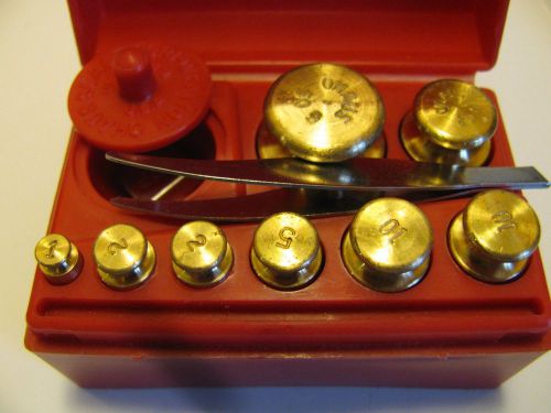 Calibration Scale Weight Set Kit GOLD SILVER JEWELERS