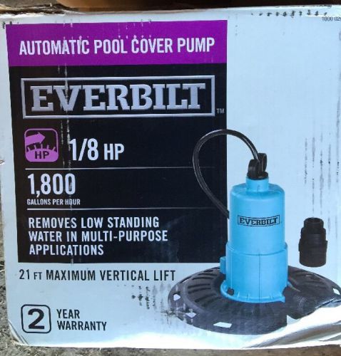 Everbilt - 1/8 HP Pool Cover Pump PC00801G