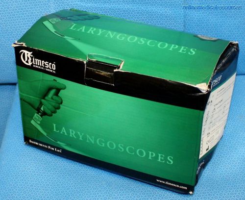 Timesco europa single-use metal #4 macintosh laryngoscope blades (10) each 13501 for sale