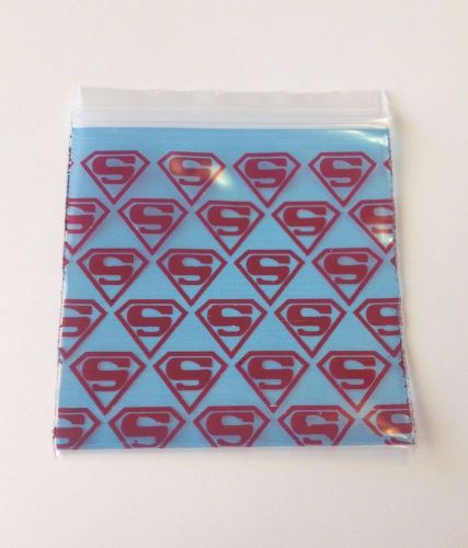 200 Superman / Man of Steel 2 x 2 (Small Plastic Baggies) 2020 Tiny Ziplock Bags