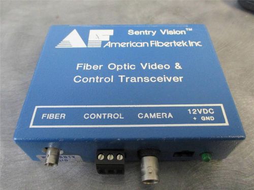Sentry Vision Fibertek AFI Fiber Optic Video &amp; Control Transceiver MR1800A 12VDC