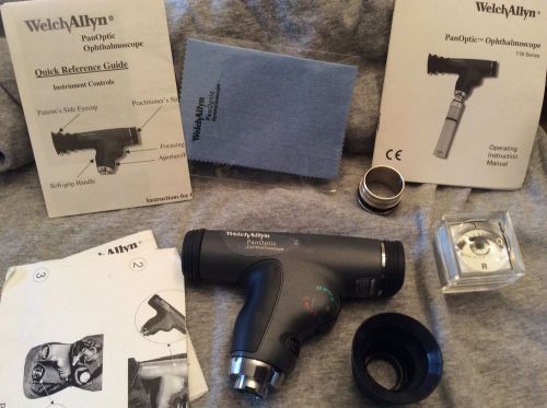 Welch allyn 3.5v panoptic ophthalmoscope and filter (with accesories) for sale