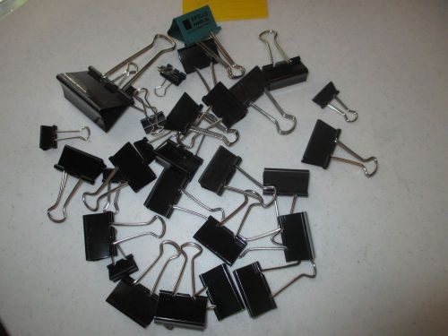 Binder Clips  -  1 Lot used  - 30 pcs