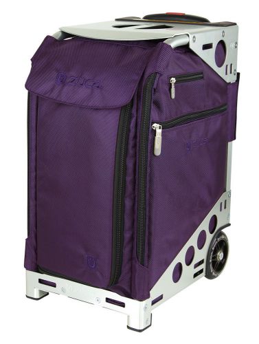Professional wheelie case for stenograph in royal purple with silver frame for sale