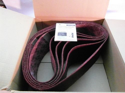 (5) 3m 6&#034; x 48&#034; medium grade scotch-brite non-woven surface conditioning belts for sale