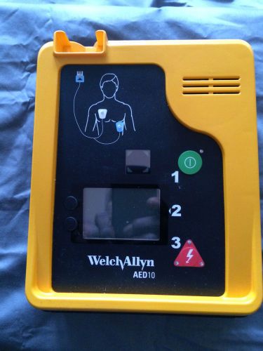 Welch allen aed10 automatic external difibrillator w/case for sale