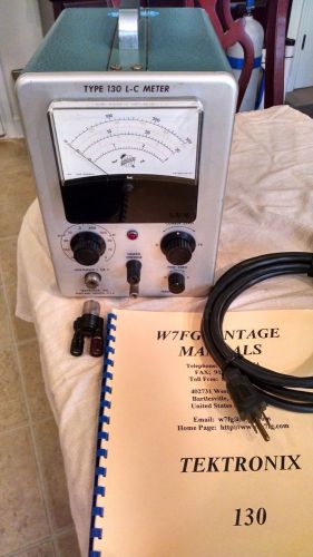 Tektronix type 130 l-c meter, tested and working, very good condition, see pic&#039;s for sale