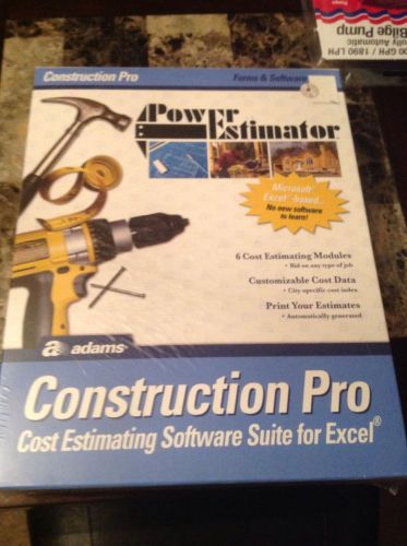 Adams construction pro power estimator forms and software