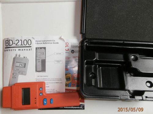 Delmhorst # bd-2100 digital pin sheetrock drywall and wood moisture meter - used for sale