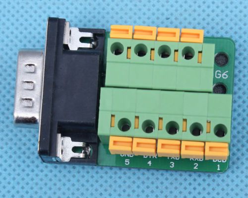 DB9-G6 DB9 Teeth Type Connector 9Pin Male Adapter Terminal Module RS232 to