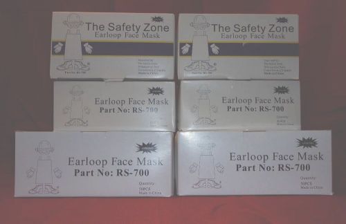8 BOXES THE SAFETY ZONE EAR LOOP FACE MASKS NEW Construction, Nail Salon L@@K!!!