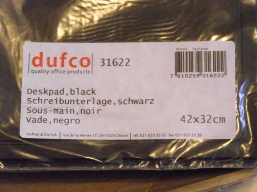 Desk mat, Deskpad, DUFCO, black, 42x32cm, cushioned foam backed