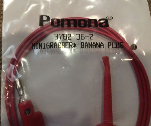 Pomona  3782-36-2   Minigrabber to Banana Plug 300 VDC max. 30VAC/60DC