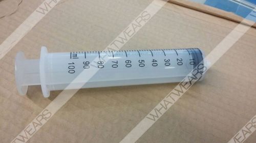 5 x 100ML Syringe + Tube Plastic for Hydroponics Nutrient Measuring FGP