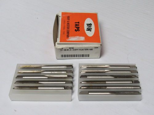 New lot of 11 r&amp;n plug tap 32732 1/4-28 nf hsgh-3 2-1/2&#034;oal 3/16&#034;square end for sale