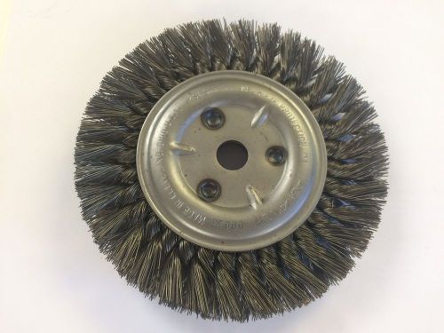 Advance 00026  6&#034; End Knot Wire Wheel Brush, .016&#034; Wire, 5/8&#034; Hole, NOS
