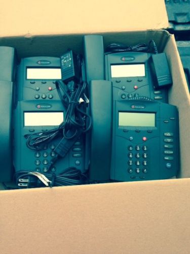 Lot of 4 Polycom Soundpoint IP 301 VOiP Internet SIP Phone 2201-11301-001