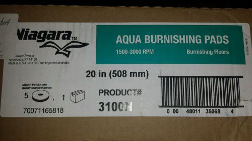 3M 20&#034; Niagara™ Aqua Burnishing Pad 3100N, 5/CS