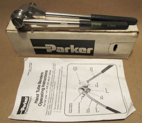 NEW PARKER 1/4&#034; PIPE BENDER 4-2829 WITH BOX AND MANUAL