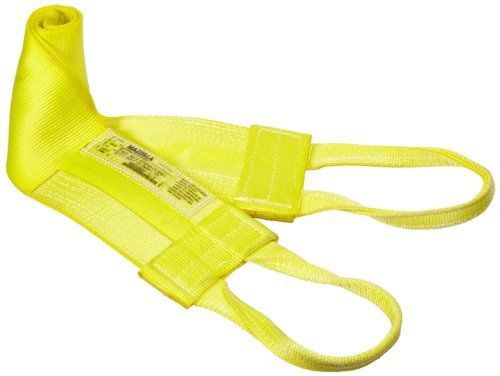 Mazzella wla1-806 nylon attached eye web sling, wide-lift, yellow, 1 ply, 6&#039; for sale