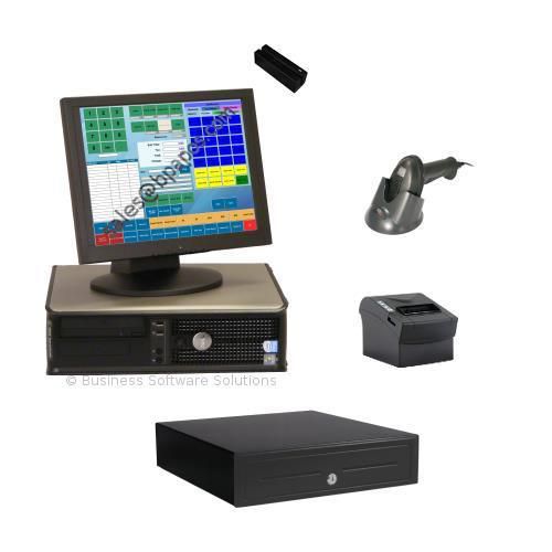 1 stn retail touch point of sale pos system w/ software for sale