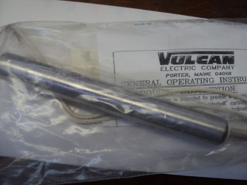 VULCAN TB6025B Swaged Cartridge Heater, Lead Length 10&#034;, Voltage 240, Watts 500