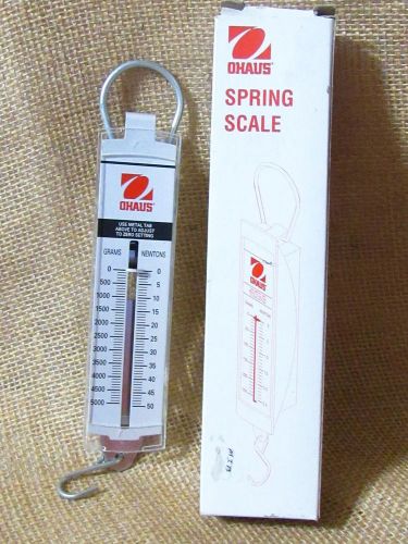 Ohaus 8008-mn pull type spring scale 50 n/5000 g capacity for sale