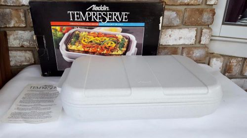 Aladdin Tempreserve Insulated Food Carrier 9&#034; X 13 Hot Cold Server RECTANGLE USA