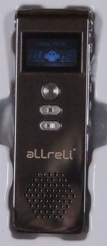 aLLreLi CP0260 Digital Voice Recorder Dictaphone &amp; MP3 Player (8GB, Silver)