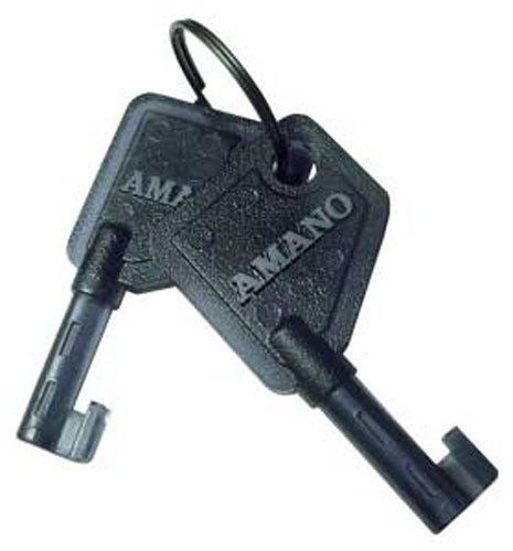 Amano time clock keys ajr-201150 (set of 2) for pix-10/15/21/28/55/75 models for sale