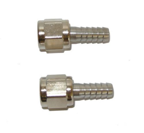 2 barbed 2 swivel nut adapters 1/4&#034; kegging connection home made beer soda tea for sale