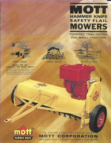 Equipment Brochure - Mott T38 Hammer Knife Flail Mower for Small Tractor (E3059)
