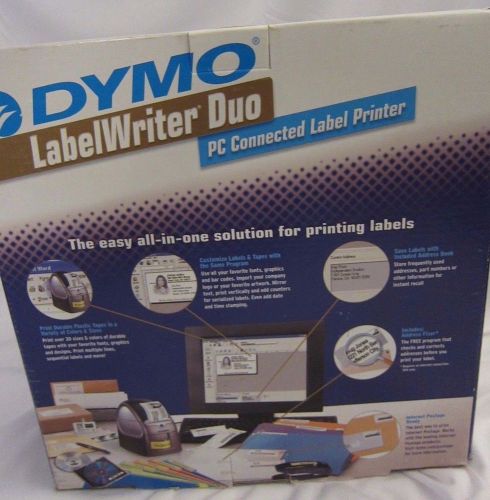 DYMO LabelWriter Duo 93105 Thermal Label Printer w Software