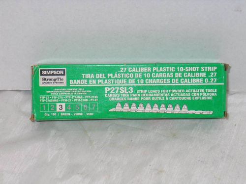 Simpson P27SL3 Power Level 3 Green .27 Cal. Shot Strips by Winchester