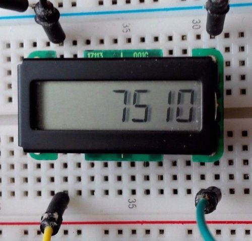 Pulse Counter Meter 6-Digit module with 5mm high digits, Low Power, 5-12V