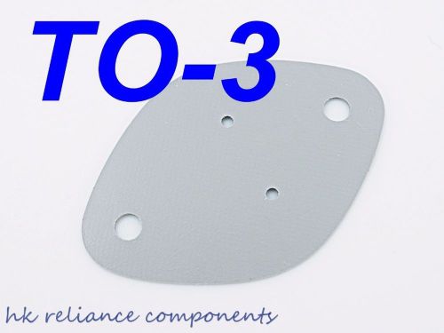 TO-3 29x42mm Silicone Rubber Sheet Insulator for Transistor Heatsink,  x50 pcs