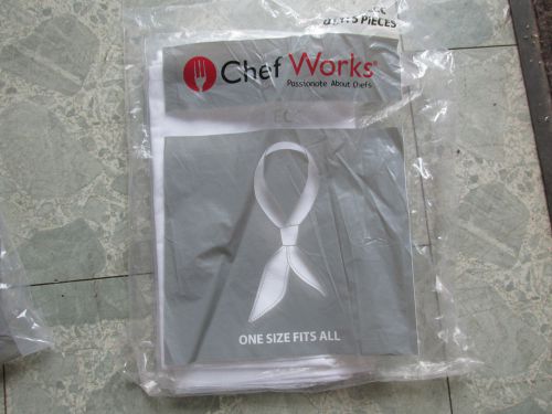Chef Works NECC  white Lot of 3 SCRAF&#039;S
