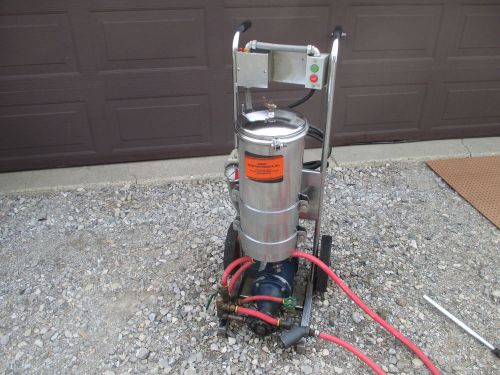 Filtration fluid filter system portable cart hydraulic oil fluid como 100 120 ? for sale