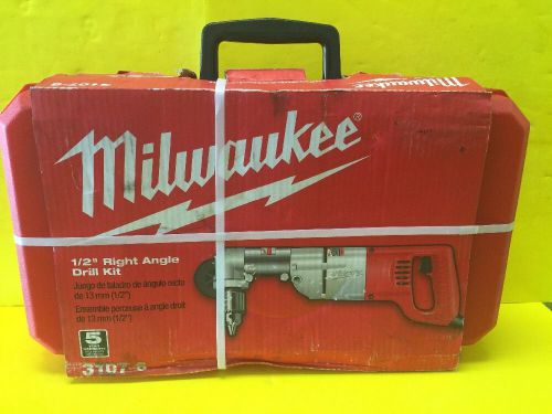 Brand New Milwaukee 1/2 in. Heavy Duty Right-Angle Drill Kit Model: 3107-6