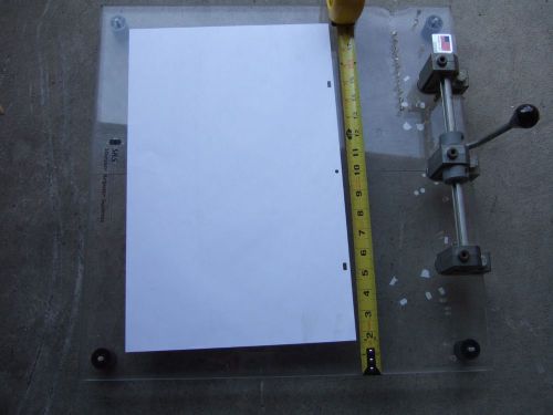 SRS STOESSER REGISTER SYSTEM PRINTING PLATE PUNCH EXCELLENT CONDITION # 2