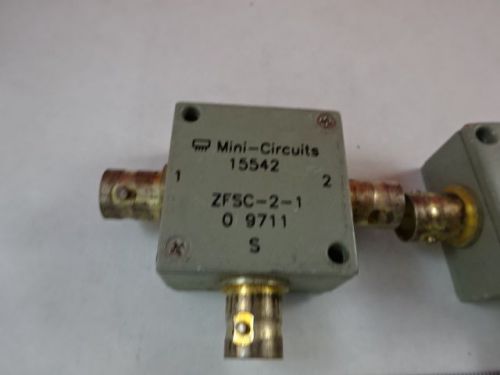 MINI CIRCUITS ZFSC-2-1 POWER SPLITTER RF FREQUENCY MICROWAVE AS IS &amp;J7-B-08