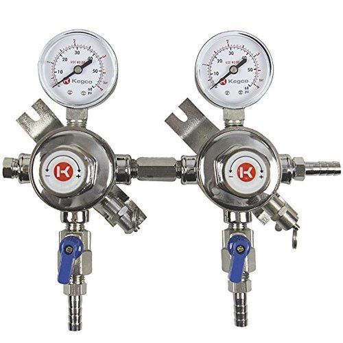 Kegco KC LH-54S-2 Pro Series Two Product Secondary Regulator Chrome 2 Product