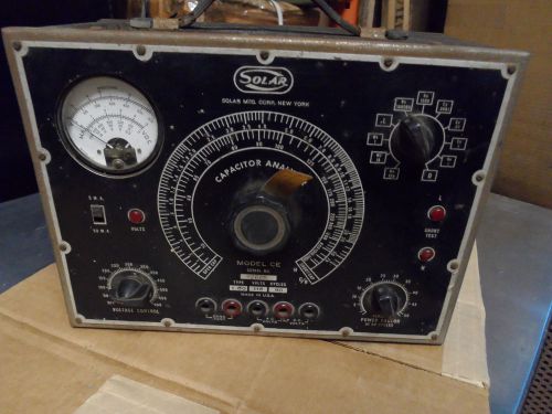 Vintage Solar Capacitor Analyzer