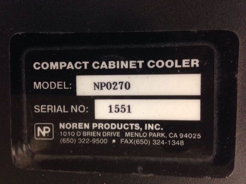 NOREN NP0270 COMPACT CABINET COOLER