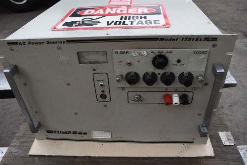 Ametek/ Elgar 1751SL-14 AC Power Supply PS +400 SD  oscillator 115V-1PH Aviation
