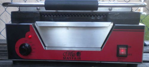 MAYFAIR CAST IRON RIBBED PANINI GRILL PA10163A GREAT CONDITION